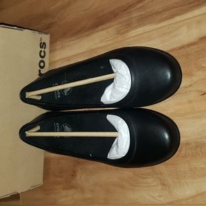 Crocs leather ballet flat